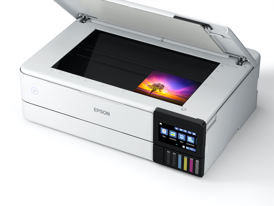 Epson's EcoTank photo printers come with an integrated flatbed scanner.