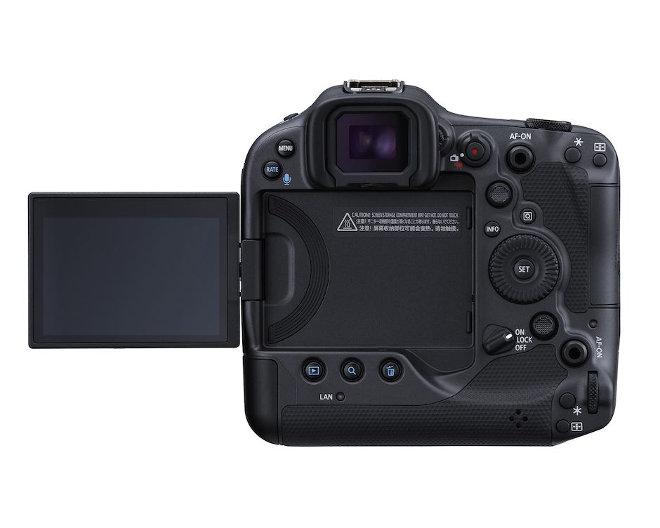 Canon EOS R 3 from the back view